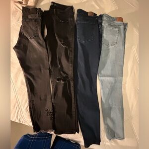 Zara, Old Navy, Levi’s , Aeropostale - Stylish Women's Jeans Set of 4